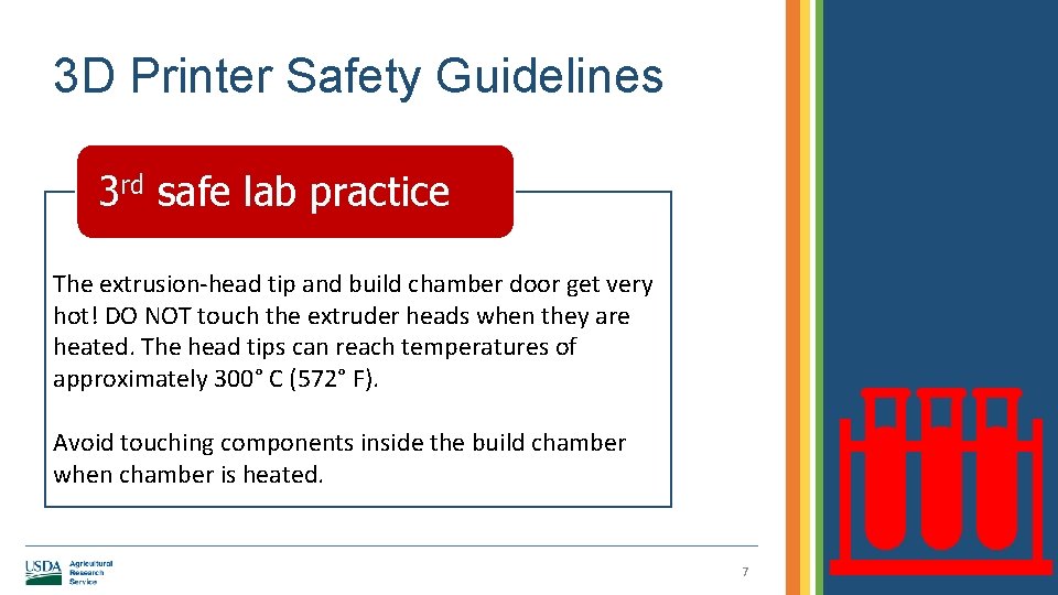 3 D Printer Safety Guidelines 3 rd safe lab practice The extrusion-head tip and