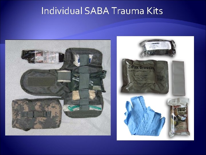 Individual SABA Trauma Kits 