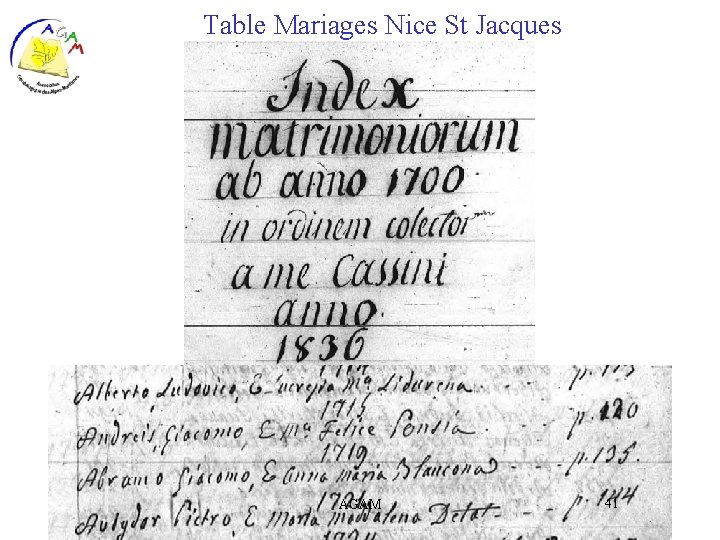 Table Mariages Nice St Jacques AGAM 41 