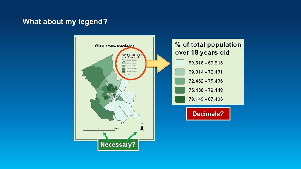 What about my legend? Decimals? Necessary? 