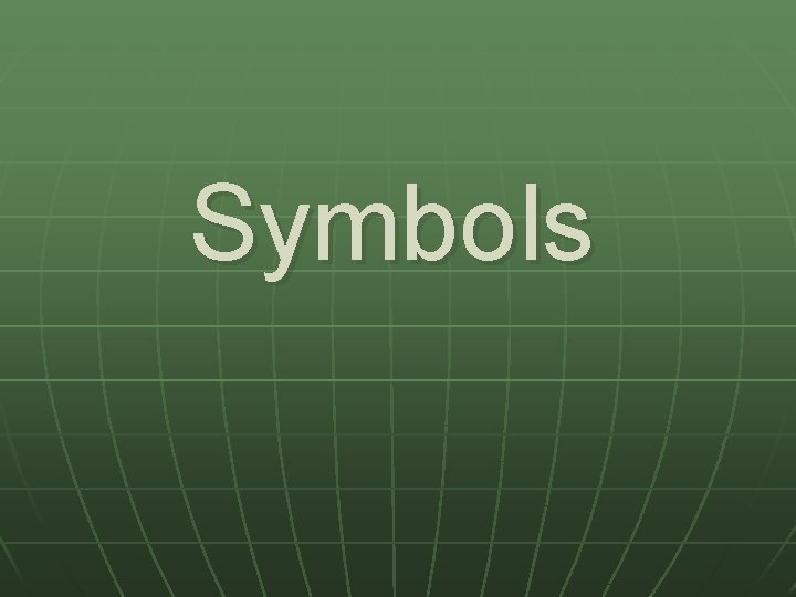 Symbols 