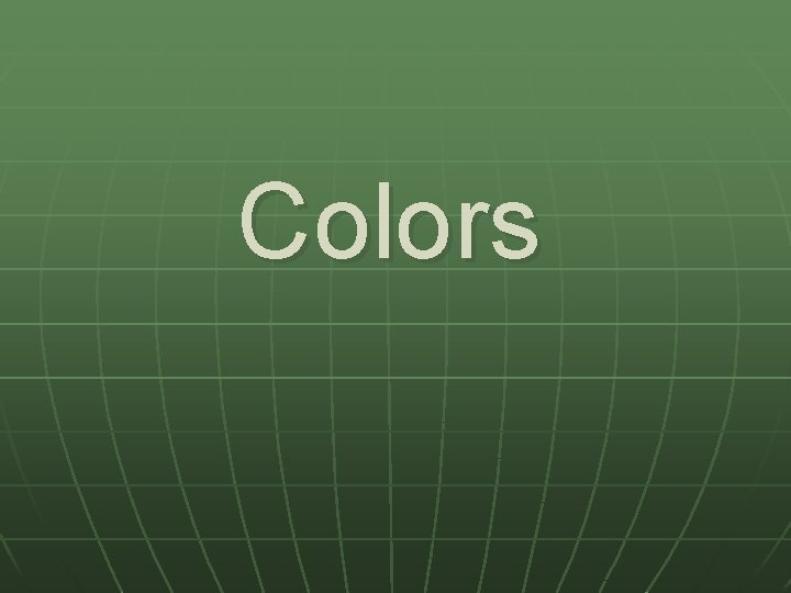 Colors 
