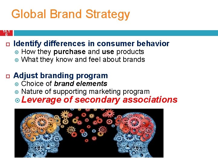 Global Brand Strategy 14. 1 0 Identify differences in consumer behavior How they purchase