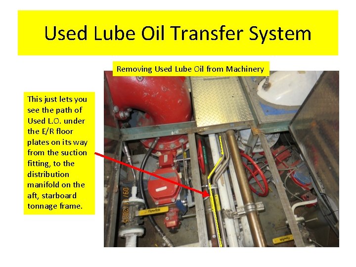 Used Lube Oil Transfer System Removing Used Lube Oil from Machinery This just lets