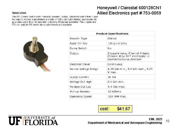 Honeywell / Clarostat 600128 CN 1 Allied Electronics part # 753 -0059 cost: $41. Honeywell / Clarostat 600128 CN 1 Allied Electronics part # 753 -0059 cost: $41.