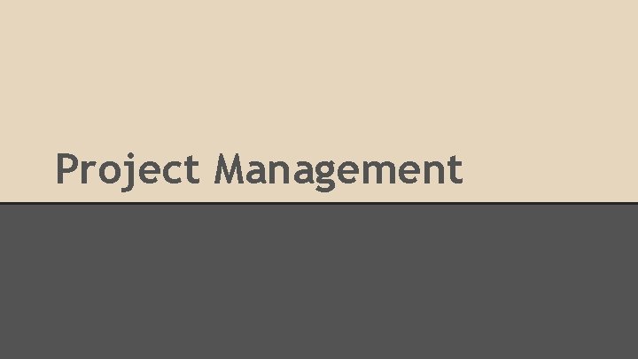 Project Management 