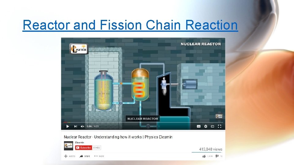 Reactor and Fission Chain Reaction 