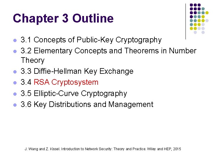 Chapter 3 Outline l l l 3. 1 Concepts of Public-Key Cryptography 3. 2