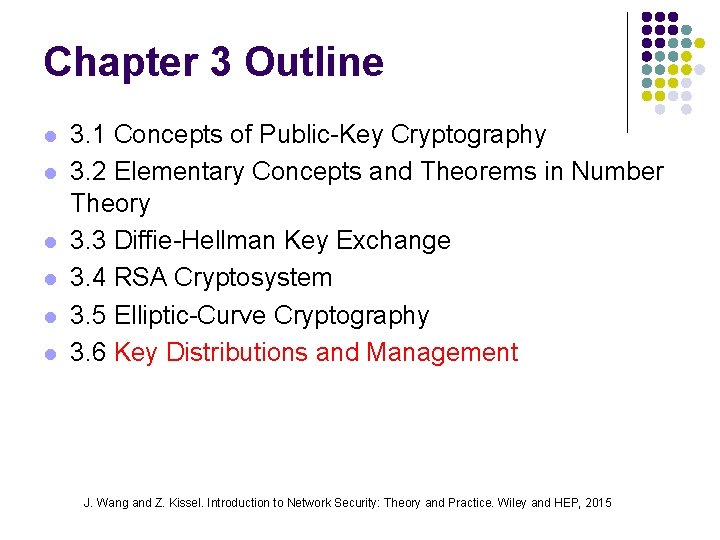 Chapter 3 Outline l l l 3. 1 Concepts of Public-Key Cryptography 3. 2