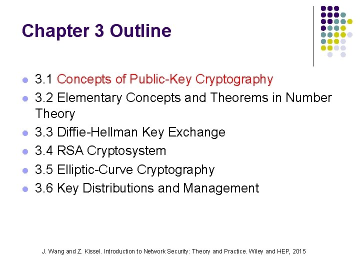 Chapter 3 Outline l l l 3. 1 Concepts of Public-Key Cryptography 3. 2