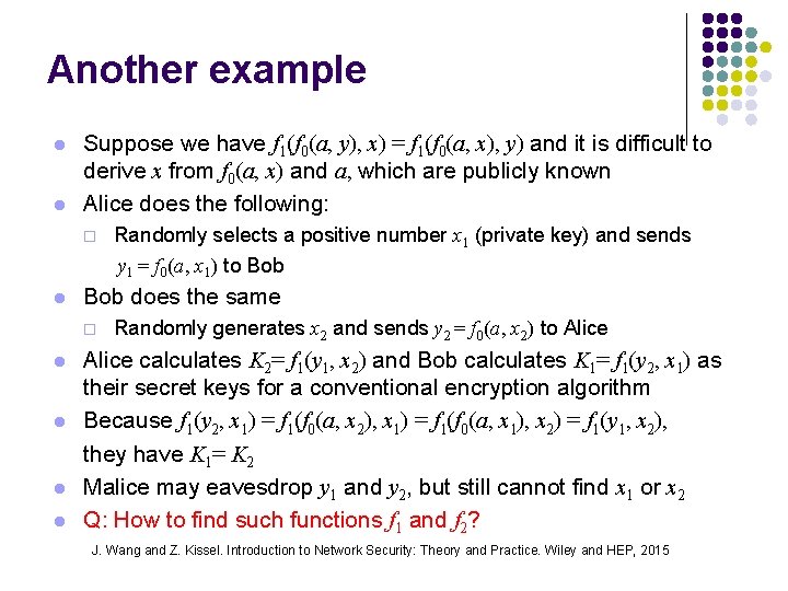 Another example l l Suppose we have f 1(f 0(a, y), x) = f