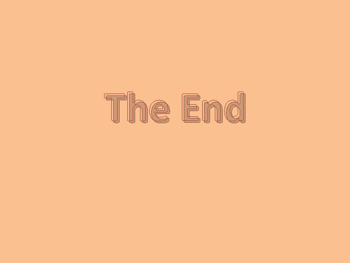 The End 