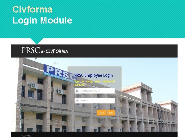 Civforma Login Module 