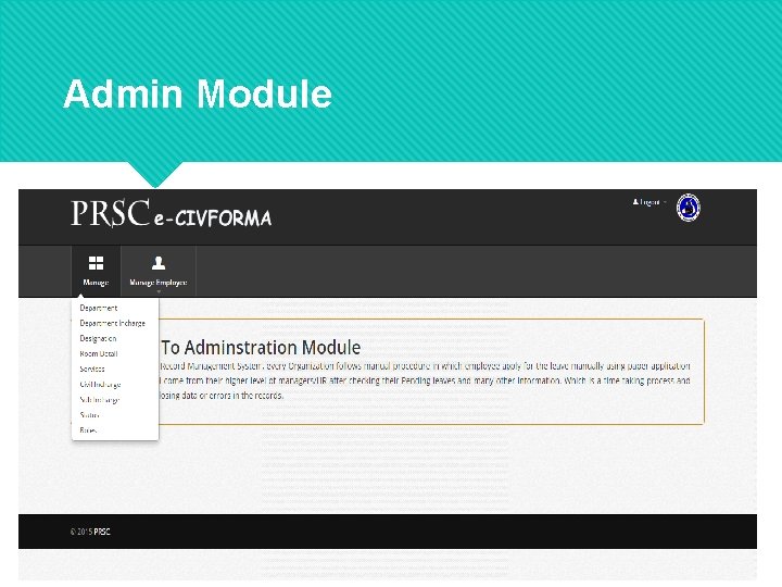 Admin Module 