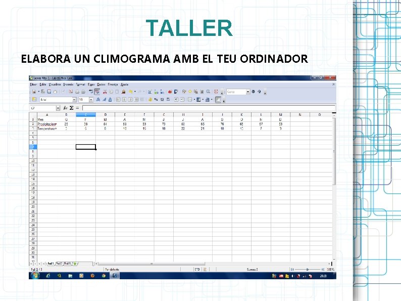 TALLER ELABORA UN CLIMOGRAMA AMB EL TEU ORDINADOR 