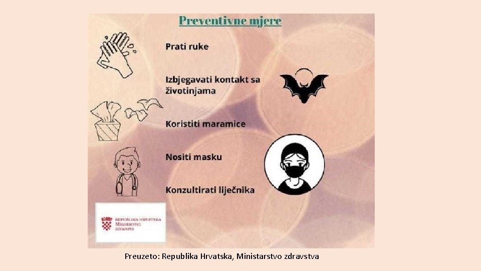 Preuzeto: Republika Hrvatska, Ministarstvo zdravstva 