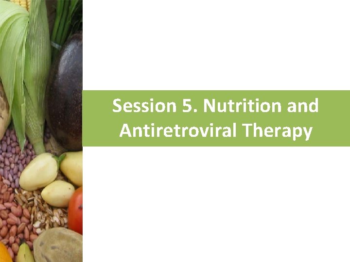 Session 5. Nutrition and Antiretroviral Therapy 