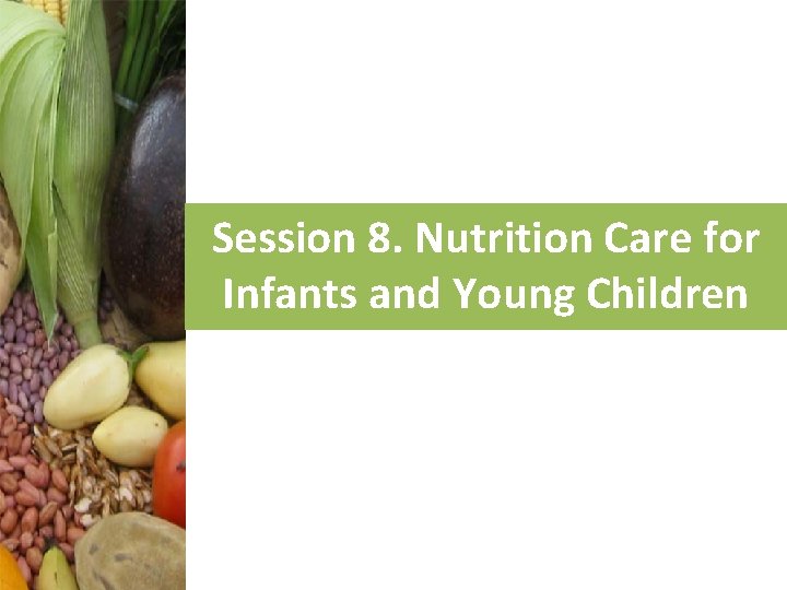 Session 8. Nutrition Care for Infants and Young Children 