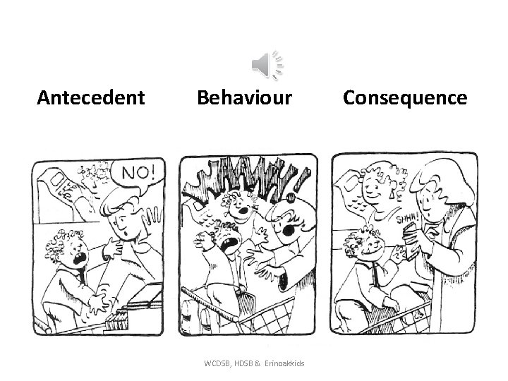 Antecedent Behaviour WCDSB, HDSB & Erinoakkids Consequence 