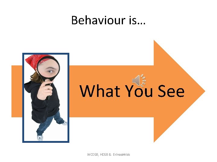 Behaviour is… What You See WCDSB, HDSB & Erinoakkids 