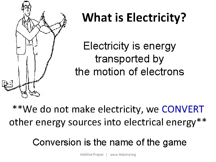 What is Electricity? Electricity is energy transported by the motion of electrons **We do