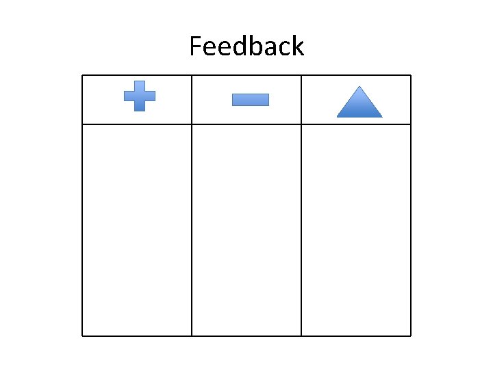 Feedback 