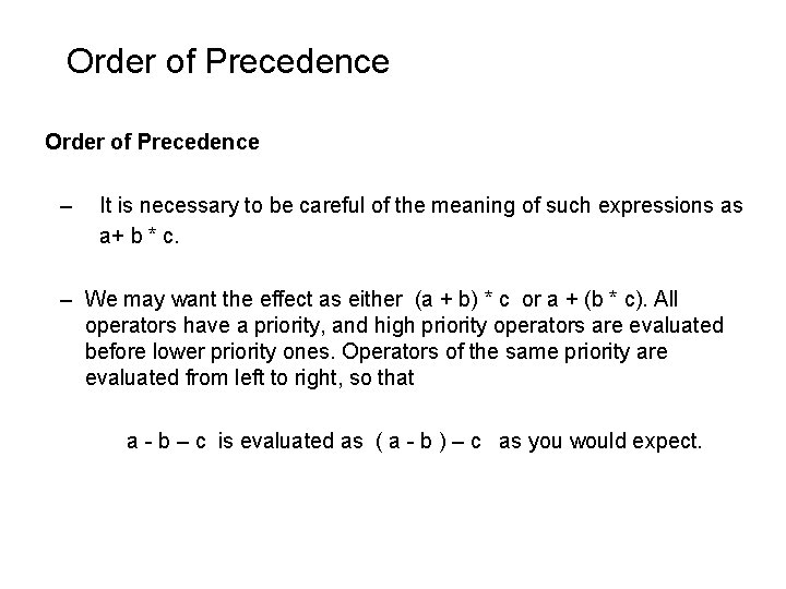 Order of Precedence – It is necessary to be careful of the meaning of Order of Precedence – It is necessary to be careful of the meaning of