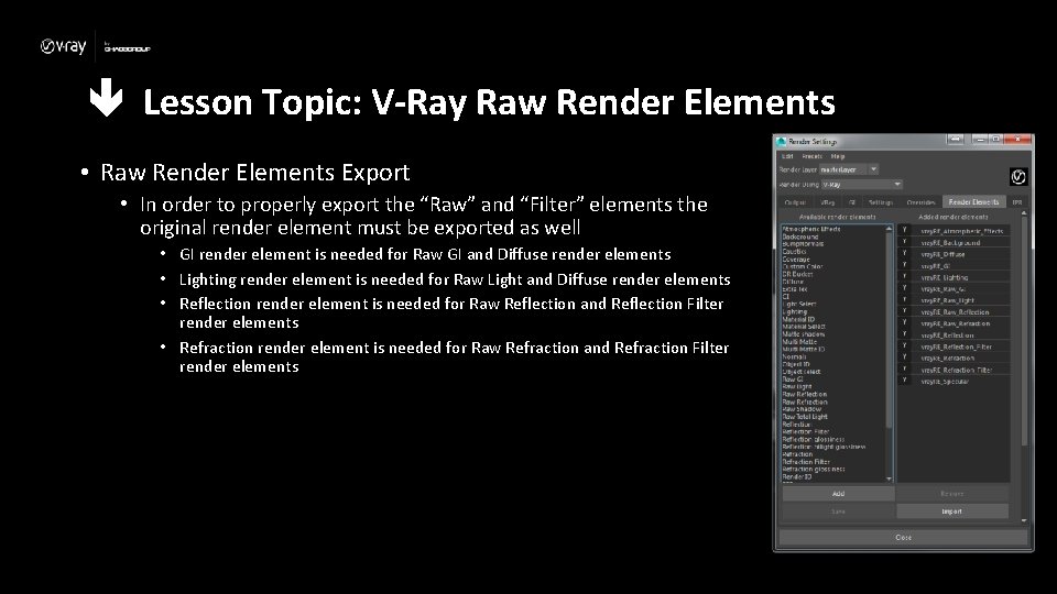 Raw Beauty Pass with VRay Advanced VRay Render