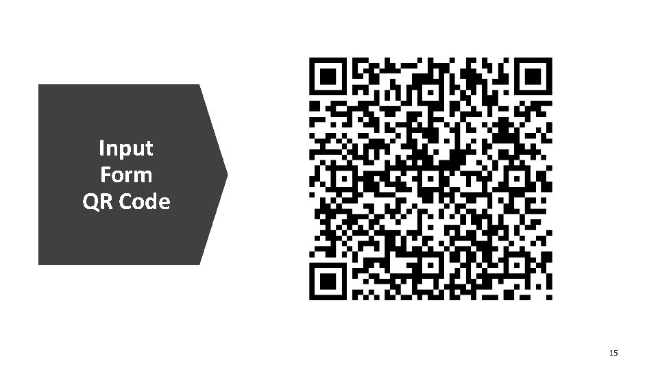 Input Form QR Code 15 