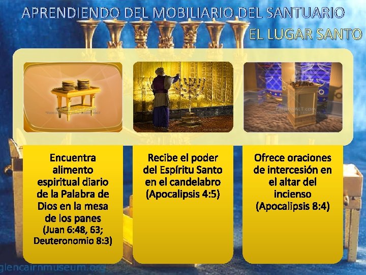 APRENDIENDO DEL MOBILIARIO DEL SANTUARIO EL LUGAR SANTO Encuentra alimento espiritual diario de la