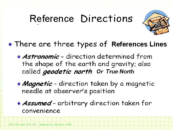 References Lines Or True North 