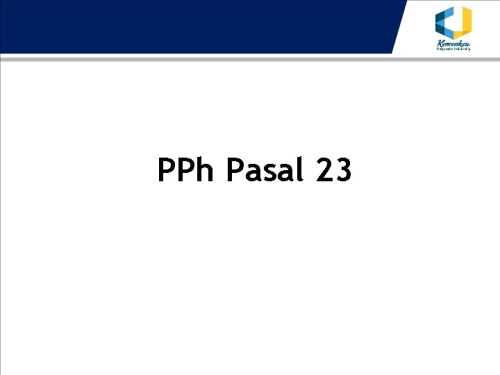 PPh Pasal 23 