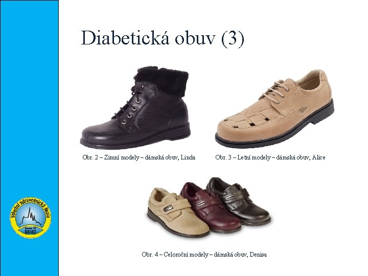 Diabetická obuv (3) Obr. 2 – Zimní modely – dámská obuv, Linda Obr. 3