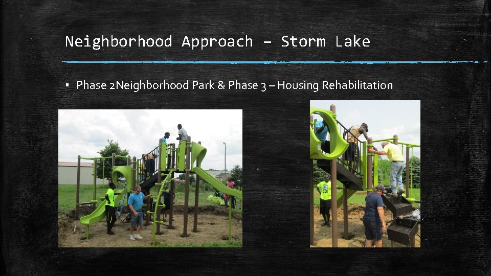 Neighborhood Approach – Storm Lake ▪ Phase 2 Neighborhood Park & Phase 3 –