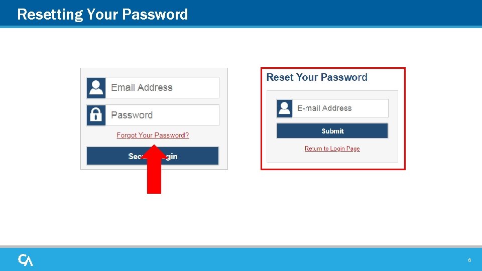Resetting Your Password 6 