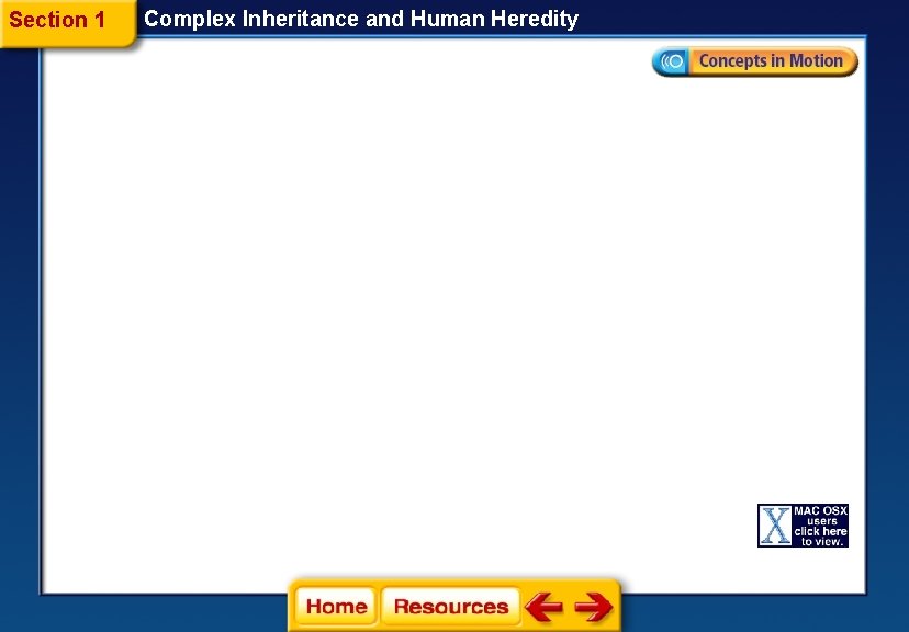 Section 1 Complex Inheritance and Human Heredity Section 1 Complex Inheritance and Human Heredity