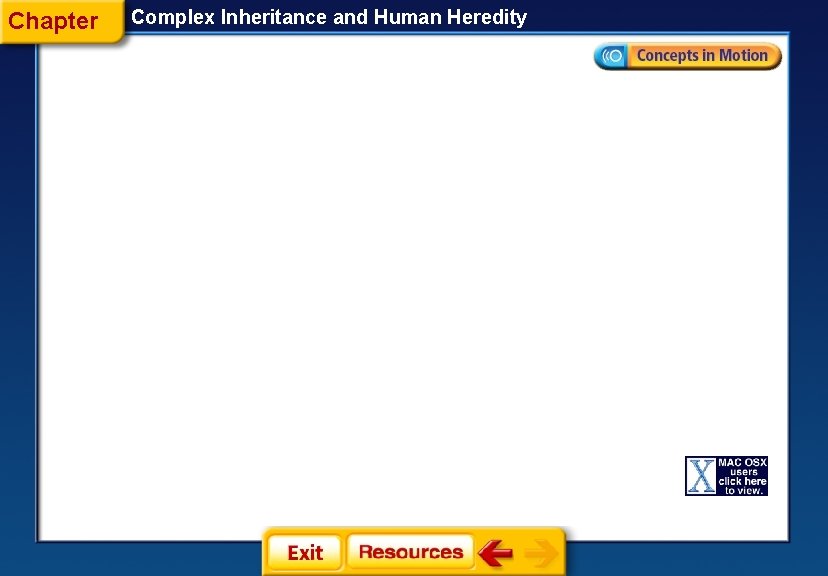 Chapter Complex Inheritance and Human Heredity Chapter Complex Inheritance and Human Heredity