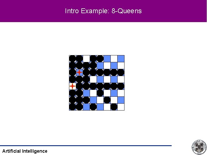 Intro Example: 8 -Queens Artificial Intelligence 