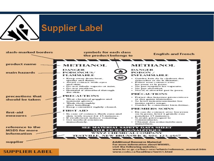 Supplier Label Supplier Label