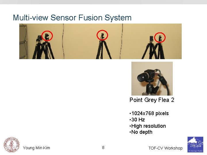 Multi-view Sensor Fusion System Point Grey Flea 2 • 1024 x 768 pixels •