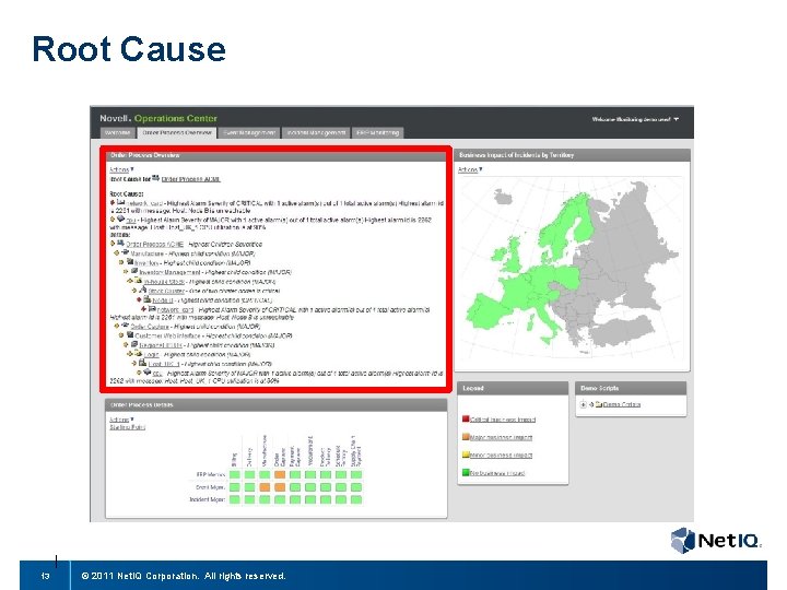 Root Cause 13 © 2011 Net. IQ Corporation. All rights reserved. 