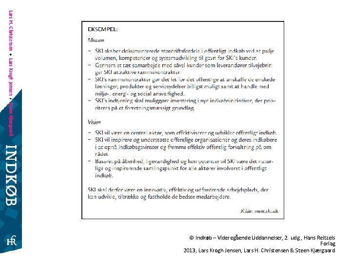 © Indkøb – Videregående Uddannelser, 2. udg. , Hans Reitzels Forlag 2013, Lars Krogh