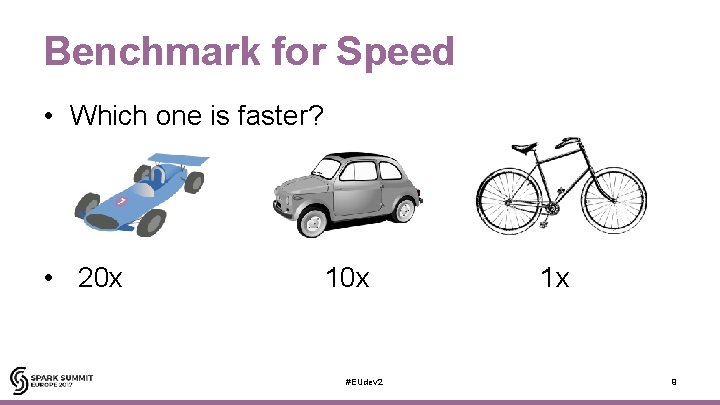 Benchmark for Speed • Which one is faster? • 20 x 10 x #EUdev