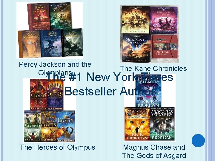 Percy Jackson and the Olympians The Kane Chronicles The #1 New York Times Bestseller