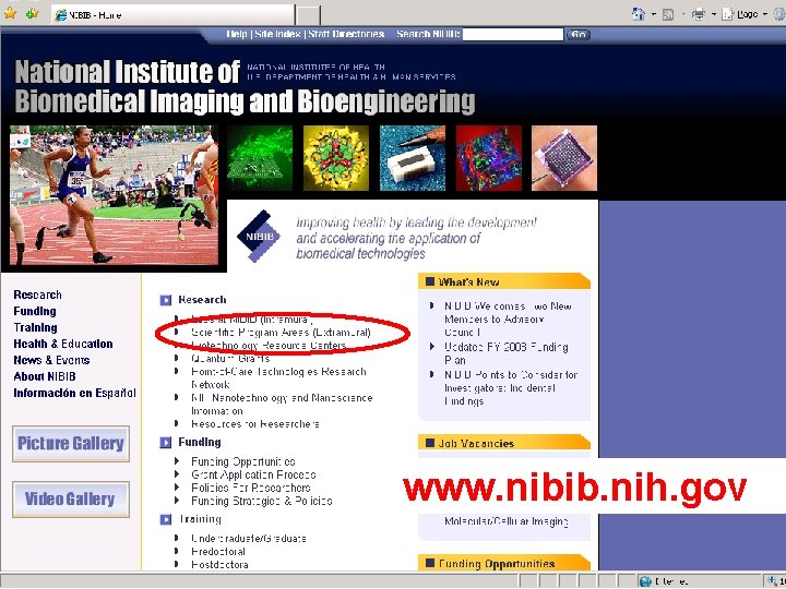 www. nibib. nih. gov National Institute of Biomedical Imaging & Bioengineering, NIH, DHHS 