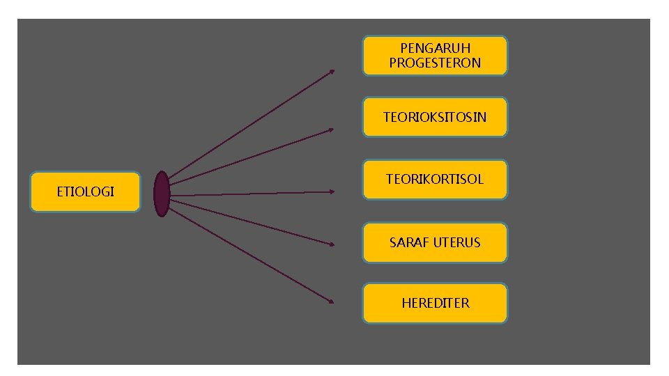 PENGARUH PROGESTERON TEORIOKSITOSIN ETIOLOGI TEORIKORTISOL SARAF UTERUS HEREDITER 