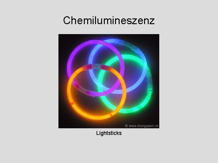 Chemilumineszenz Lightsticks 