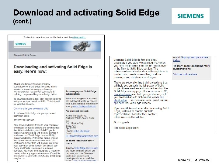 Download and activating Solid Edge (cont. ) Restricted © Siemens AG 2016 Page 26