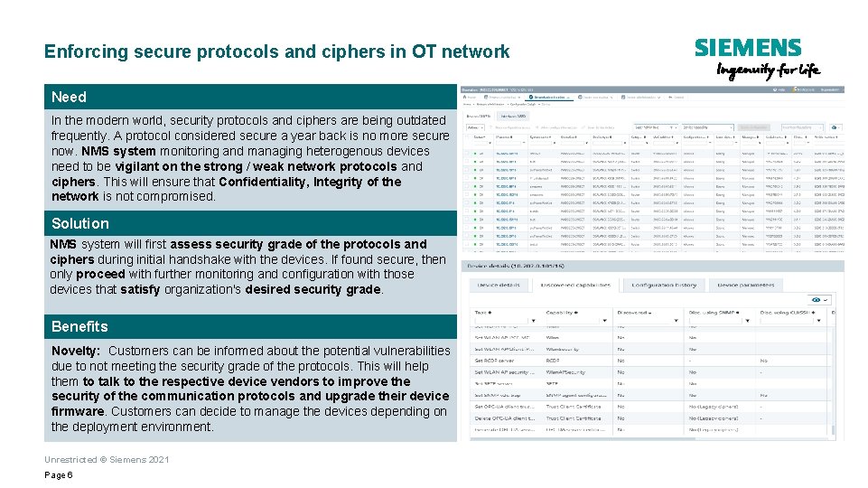 Enforcing secure protocols and ciphers in OT network Need In the modern world, security