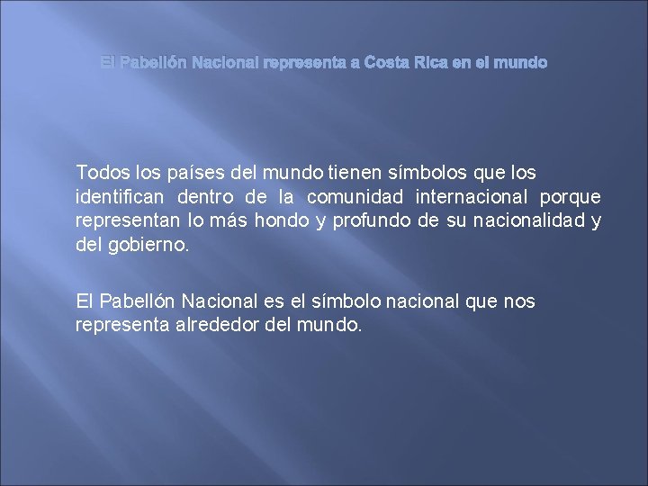 El Pabellón Nacional representa a Costa Rica en el mundo Todos los países del